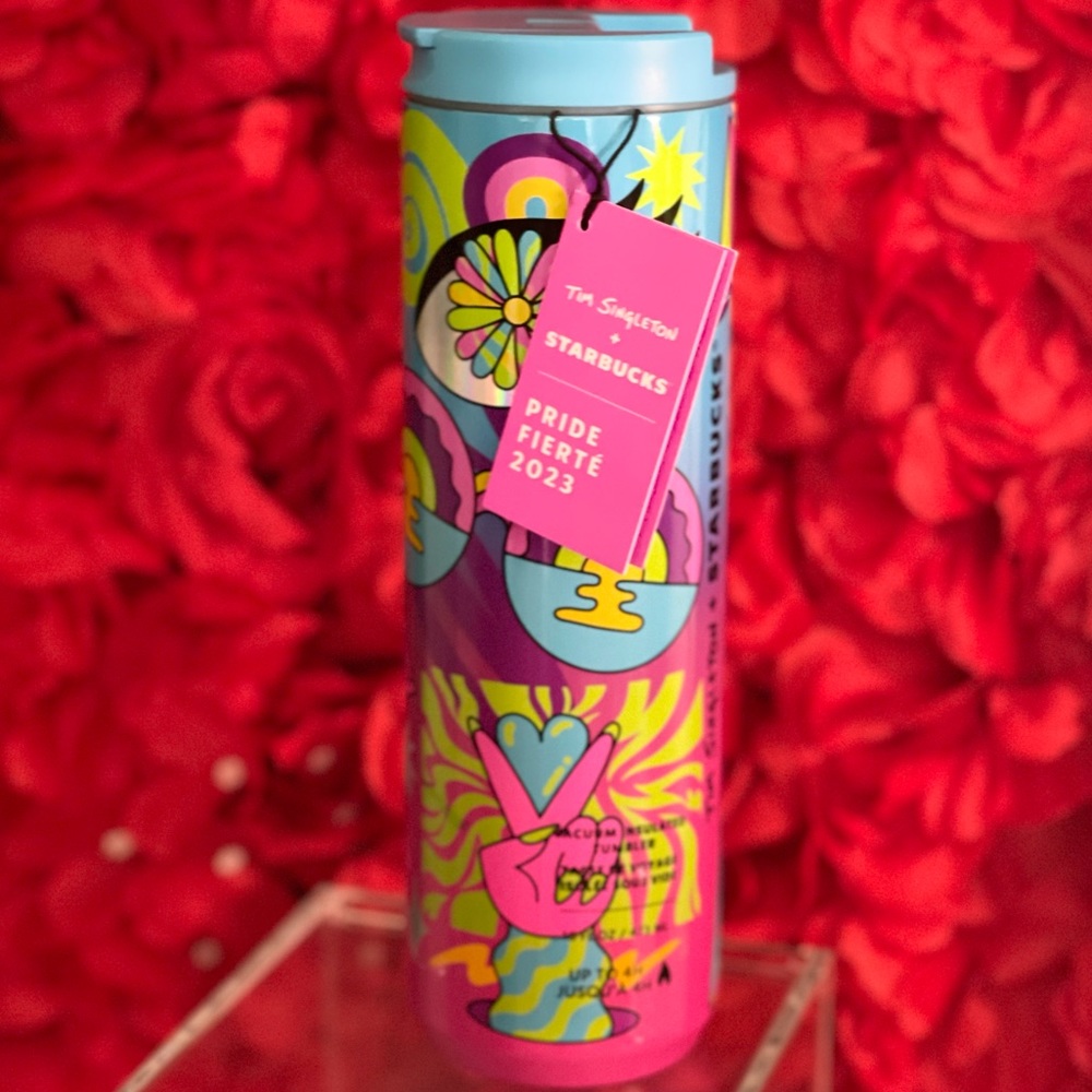 NWT🌈 Starbucks 2023 Pride Collection Tim Singleton S. Steel Travel Tumbler